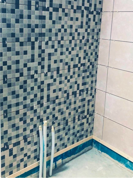 wet room installation galway - bathroom wall